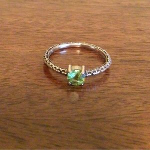 Sterling Silver Peridot Ring